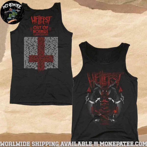 Hellfest 2025 Out Of Bounds In Clisson France On 19-22 June Goat Lineup Merchandise Tank Top T-Shirt