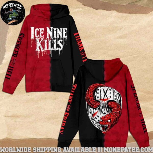 Ice Nine Kills Spencer Goes To Hell Split Dye Merchandise 2025 Hoodie Shirt