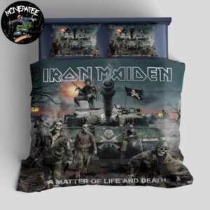 Iron Maiden Album A Matter Of Life And Death Released In August 28 2006 Rare Design Bedding Set For Diehard Fans