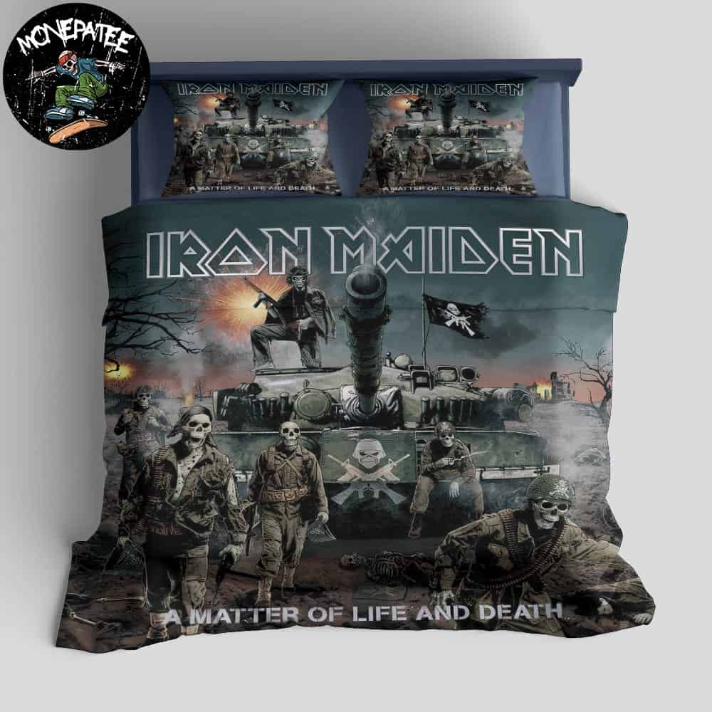 Iron Maiden Album A Matter Of Life And Death Released In August 28 2006 Rare Design Bedding Set For Diehard Fans Iron Maiden Album A Matter Of Life And Death Released In August 28 2006 Rare Design Bedding Set For Diehard Fans