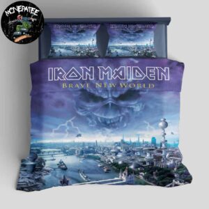 Iron Maiden Album Brave New World In May 29 2000 Rare Design Bedding Set For Diehard Fans