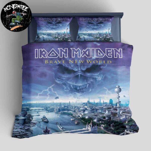 Iron Maiden Album Brave New World In May 29 2000 Rare Design Bedding Set For Diehard Fans