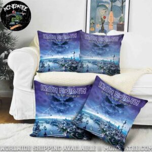 Iron Maiden Album Brave New World Throw Pillow Cover for Sofa Couch or Bedroom Decor