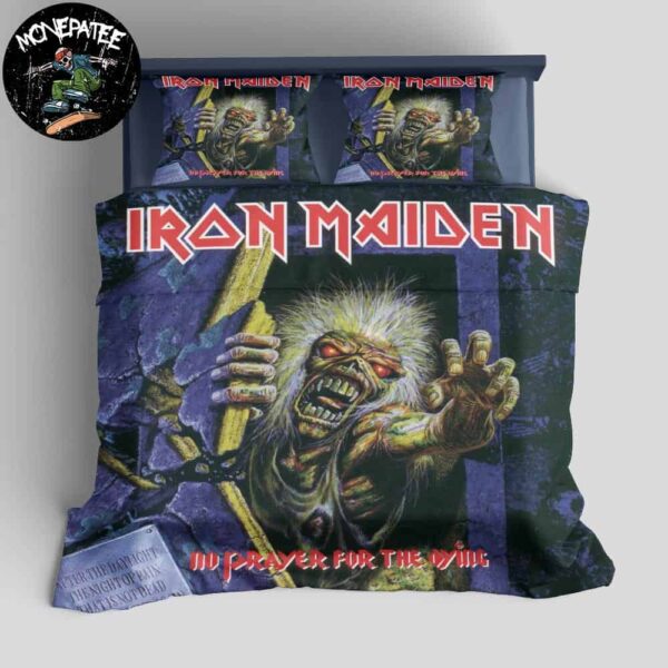 Iron Maiden Album No Prayer For The Dying In October 1 1990 Rare Design Bedding Set For Diehard Fans
