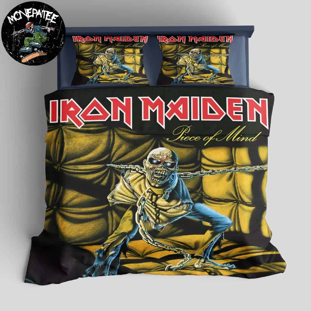 Iron Maiden Album Piece Of Mind In May 16 1983 Rare Design Bedding Set For Diehard Fans Iron Maiden Album Piece Of Mind In May 16 1983 Rare Design Bedding Set For Diehard Fans