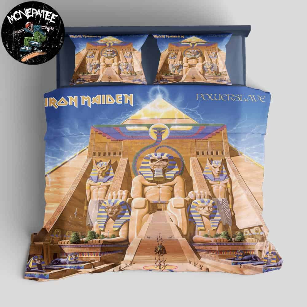 Iron Maiden Album Powerslave In September 3 1984 Rare Design Bedding Set For Diehard Fans Iron Maiden Album Powerslave In September 3 1984 Rare Design Bedding Set For Diehard Fans