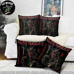 Iron Maiden Album Senjutsu Throw Pillow Cover for Sofa Couch or Bedroom Decor
