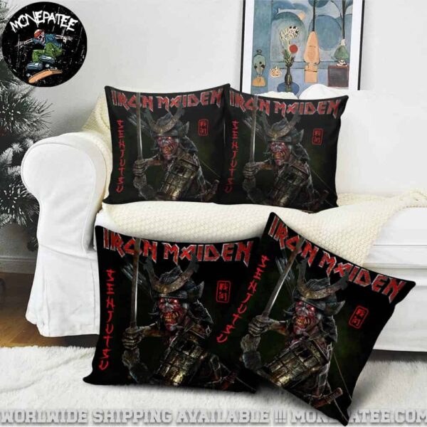 Iron Maiden Album Senjutsu Throw Pillow Cover for Sofa Couch or Bedroom Decor