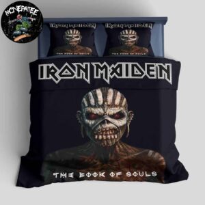 Iron Maiden Album The Book Of Souls Released In September 4 2015 Rare Design Bedding Set For Diehard Fans