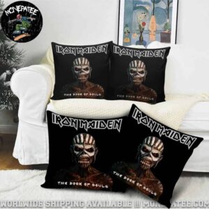 Iron Maiden Album The Book Of Souls Throw Pillow Cover for Sofa Couch or Bedroom Decor