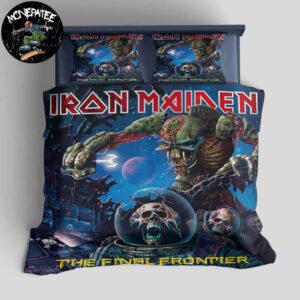 Iron Maiden Album The Final Frontier Released In August 16 2010 Rare Design Bedding Set For Diehard Fans
