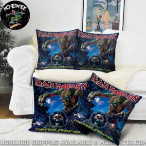 Iron Maiden Album The Final Frontier Throw Pillow Cover for Sofa Couch or Bedroom Decor