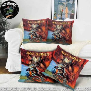 Iron Maiden Album Virtual XI Throw Pillow Cover for Sofa Couch or Bedroom Decor