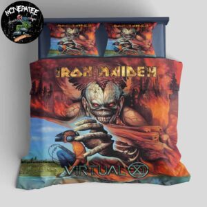 Iron Maiden Album Virtual Xi In March 23 1998 Rare Design Bedding Set For Diehard Fans