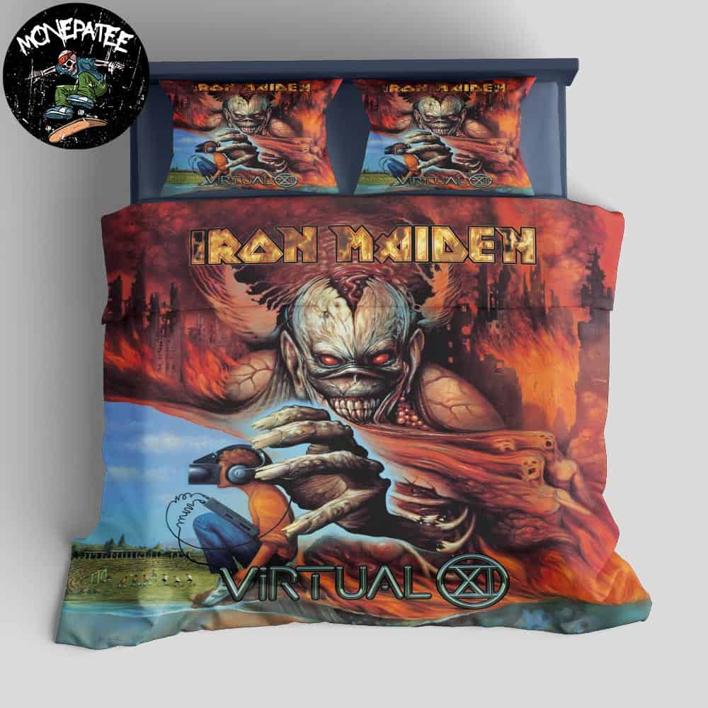 Iron Maiden Album Virtual Xi In March 23 1998 Rare Design Bedding Set For Diehard Fans Iron Maiden Album Virtual Xi In March 23 1998 Rare Design Bedding Set For Diehard Fans