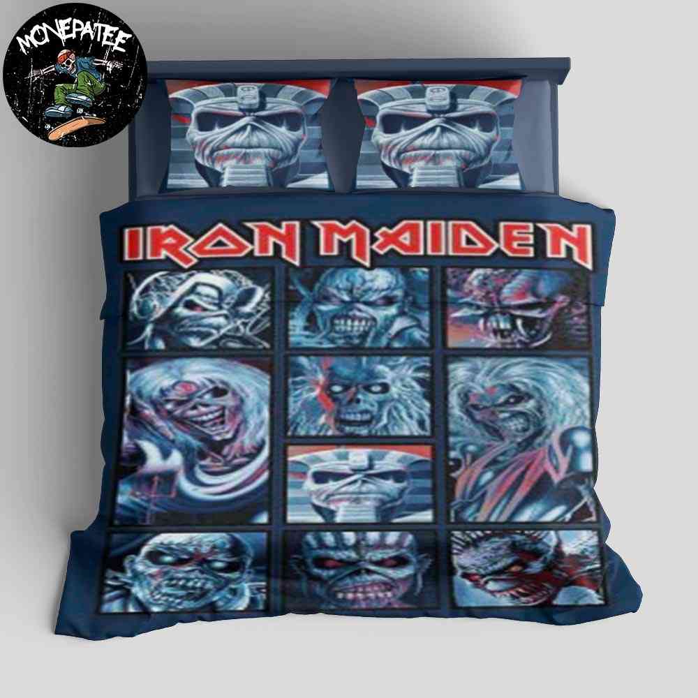Iron Maiden Eddie Rare Design Bedding Set For Diehard Fans Iron Maiden Eddie Rare Design Bedding Set For Diehard Fans