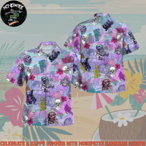Iron Maiden Retro Vibes Summer Hawaiian Shirt And Beach Short