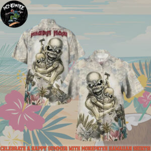 Iron Maiden Seventh Son Of A Seventh Son 1988 Summer Hawaiian Shirt And Beach Short