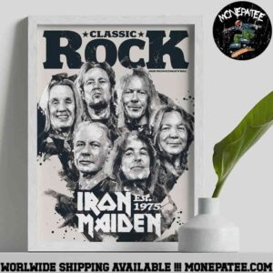 Iron Maiden X Classic Rock Issue 337 Magazine 2025 Decorative Poster Canvas