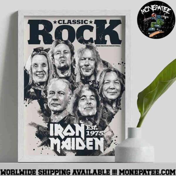 Iron Maiden X Classic Rock Issue 337 Magazine 2025 Decorative Poster Canvas