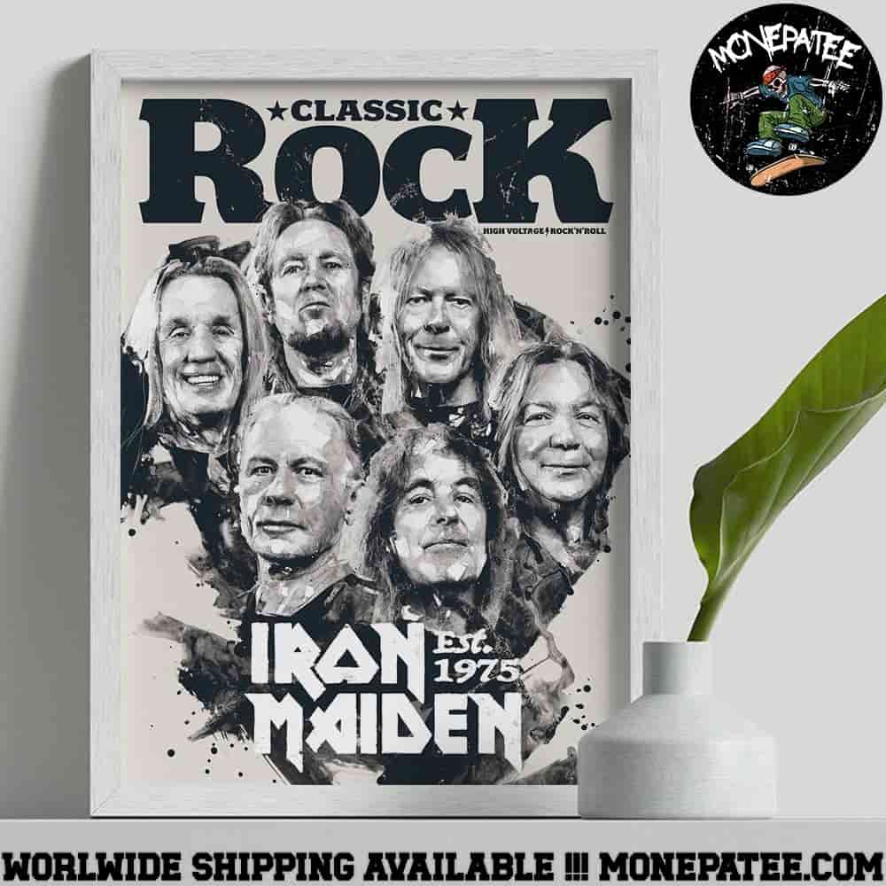 Iron Maiden X Classic Rock Issue 337 Magazine 2025 Decorative Poster Canvas Iron Maiden X Classic Rock Issue 337 Magazine 2025 Decorative Poster Canvas
