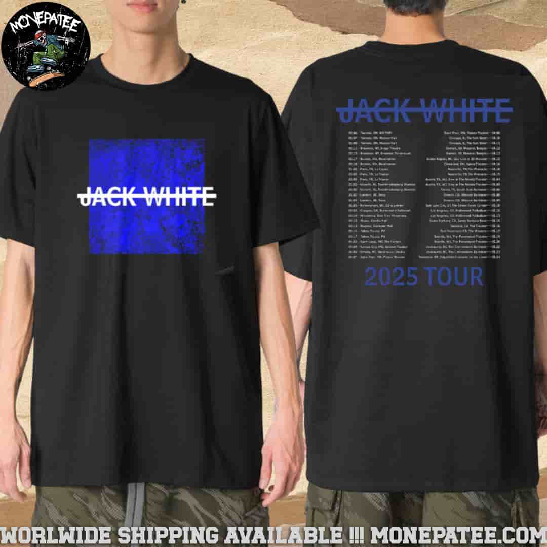 Jack White No Name Cover Featuring Tour Dates List 2025 Merch Unisex T-Shirt Jack White No Name Cover Featuring Tour Dates List 2025 Merch Unisex T-Shirt