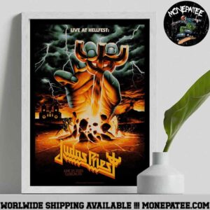 Judas Priest Live At Hellfest 2025 In Clisson France On June 21 Decorative Poster Canvas