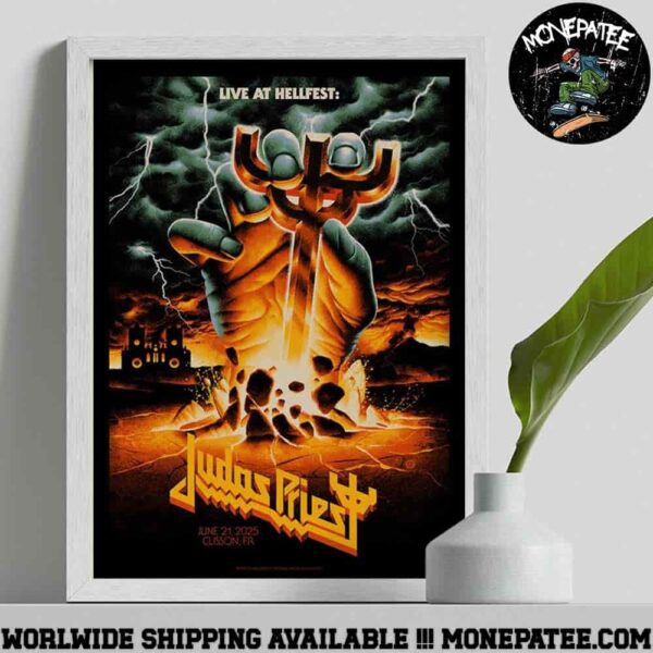 Judas Priest Live At Hellfest 2025 In Clisson France On June 21 Decorative Poster Canvas