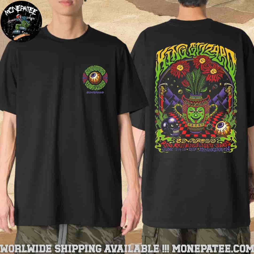 King Gizzard Roo Residency Concert Poster In Manchester TN On June 13-15 2025 Merchandise Two Sided Unisex T-Shirt King Gizzard Roo Residency Concert Poster In Manchester TN On June 13-15 2025 Merchandise Two Sided Unisex T-Shirt