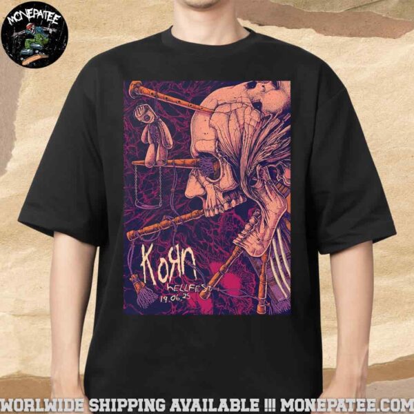 Korn Live At Hellfest 2025 On June 19 2025 Merchandise Unisex T-Shirt