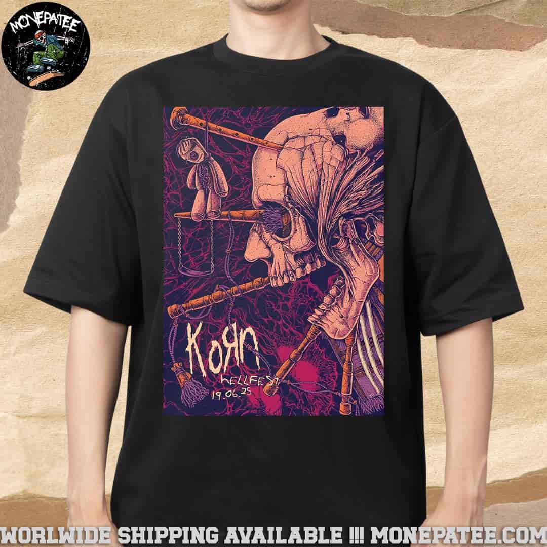 Korn Live At Hellfest 2025 On June 19 2025 Merchandise Unisex T-Shirt Korn Live At Hellfest 2025 On June 19 2025 Merchandise Unisex T-Shirt