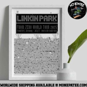 Linkin Park Frankfurt Germany From Zero World Tour 2025 On July 8 At Deutsche Bank Park Eric Nakamura Cover Art Decorative Poster Canvas