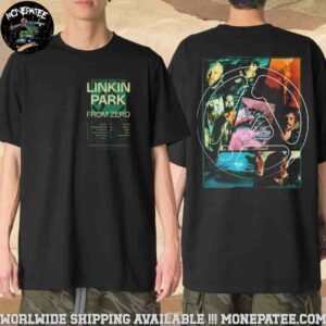Linkin Park From Zero Tracklist Photo Graphic Collage 2025 Merch Two Sided Unisex T-Shirt