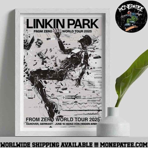 Linkin Park Hanover Germany From Zero World Tour 2025 On June 16 At Heinz-Von-Heiden Arena PJ Richardson Cover Art Decorative Poster Canvas