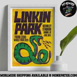 Linkin Park London UK From Zero World Tour 2025 On June 28 At Wembley Stadium Paul Insect Cover Art Decorative Poster Canvas