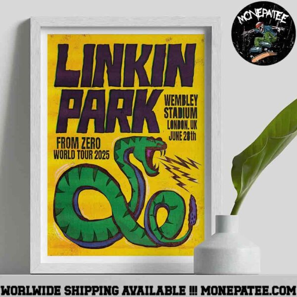 Linkin Park London UK From Zero World Tour 2025 On June 28 At Wembley Stadium Paul Insect Cover Art Decorative Poster Canvas