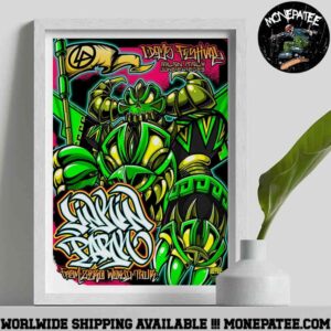 Linkin Park Milan Italy From Zero World Tour 2025 On June 24 Urban Aztek Cover Art Decorative Poster Canvas