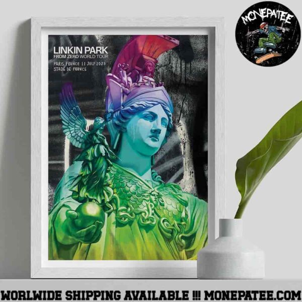 Linkin Park Paris France From Zero World Tour 2025 On July 11 At Stade De France Pichiavo Cover Art Decorative Poster Canvas