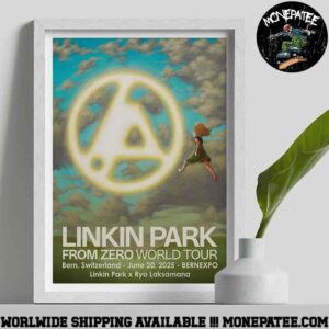 Linkin Park X Ryo Laksamana Bern Switzerland From Zero World Tour 2025 On June 20 At Bernexpo Cover Art Decorative Poster Canvas