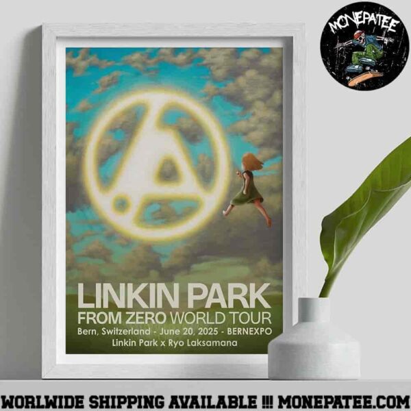 Linkin Park X Ryo Laksamana Bern Switzerland From Zero World Tour 2025 On June 20 At Bernexpo Cover Art Decorative Poster Canvas