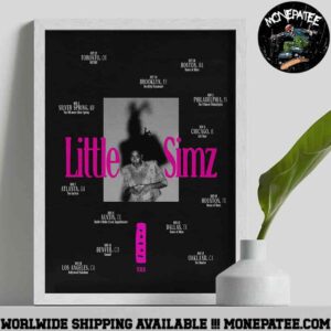 Little Simz North America And Canada 2025 Schedule List Dates Decorative Poster Canvas