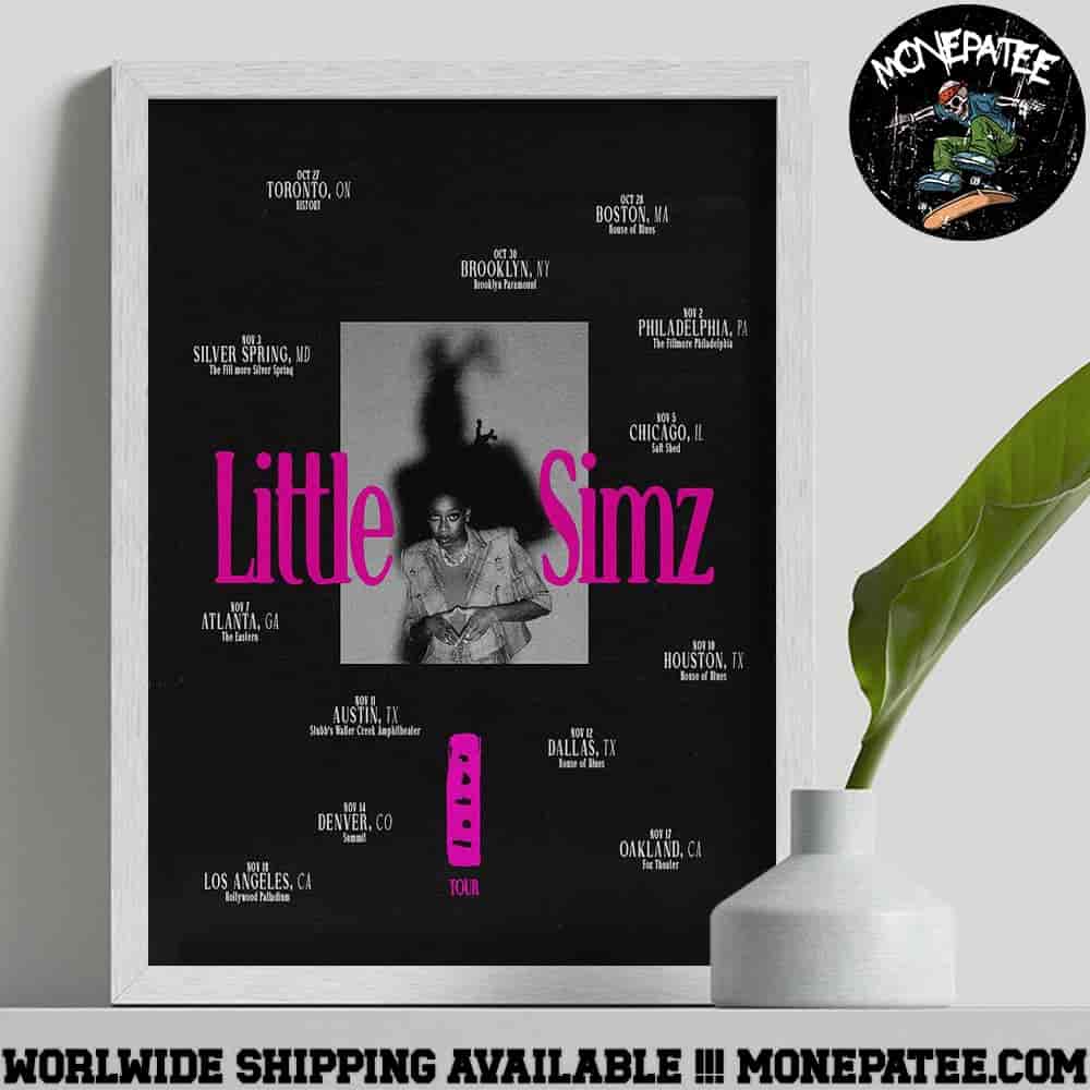 Little Simz North America And Canada 2025 Schedule List Dates Decorative Poster Canvas Little Simz North America And Canada 2025 Schedule List Dates Decorative Poster Canvas