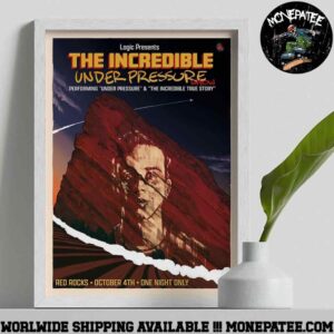 Logic Present The Incredible Under Pressure Show At Red Rocks On October 4th 2025 One Night Only Decorative Poster Canvas