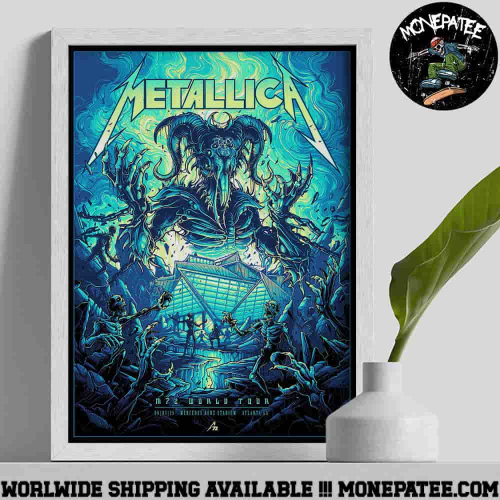 Metallica M72 Atlanta Dan Mumford's Exclusive Pop-Up Shop Poster For Show In Atlanta Georgia At Mercedes-Benz Stadium On June 3 2025 The Beast Awakens Art Work Decorative Poster Metallica M72 Atlanta Dan Mumford's Exclusive Pop-Up Shop Poster For Show In Atlanta Georgia At Mercedes-Benz Stadium On June 3 2025 The Beast Awakens Art Work Decorative Poster