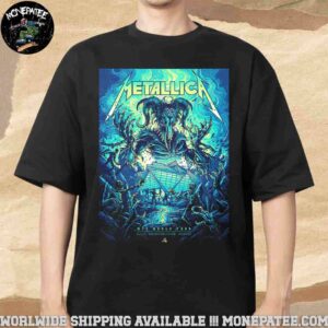 Metallica M72 Atlanta Dan Mumford’s Exclusive Pop-Up Shop Poster For Show In Atlanta Georgia At Mercedes-Benz Stadium On June 3 2025 The Beast Awakens Art Work T-Shirt