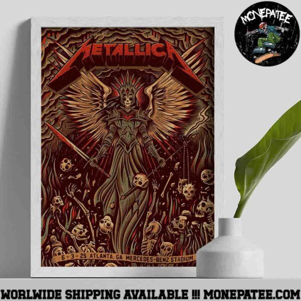 Metallica M72 Atlanta In Atlanta GA On June 3 2025 At Mercedes-Benz Stadium Poster Canvas