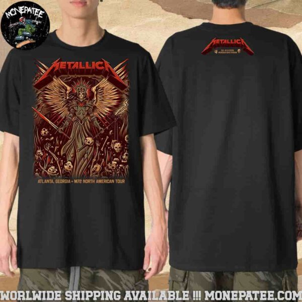 Metallica M72 Atlanta Venue In Atlanta GA On June 3 2025 At Mercedes-Benz Stadium Merch Exclusive Unisex Two Sided T-Shirt