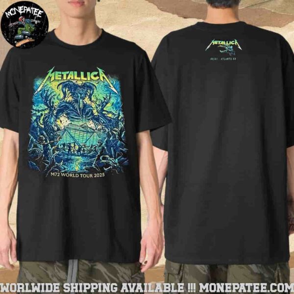 Metallica M72 Atlanta World Tour 2025 Pop-up In Atlanta GA On June 3rd At Mercedes Benz Stadium Merchandise Unisex T-Shirt