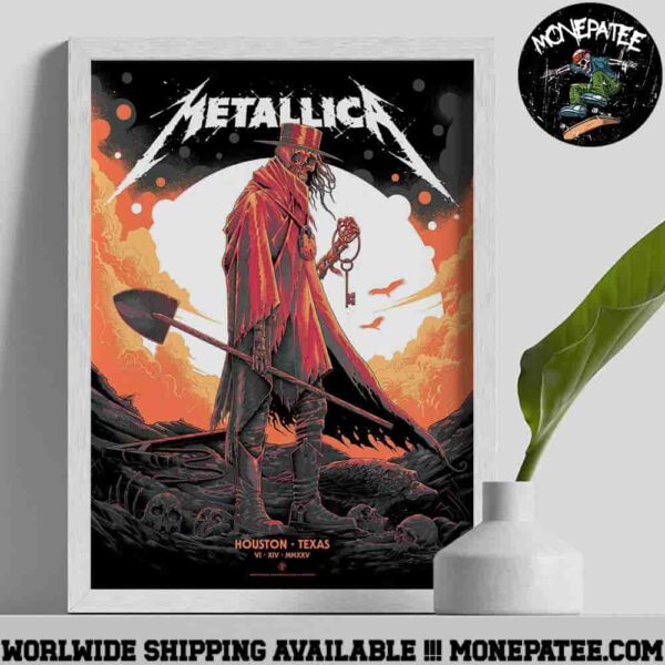 Metallica M72 Houston Pop-up Poster In Houston TX  On Jun 14 2025 At NRG Stadium Home Decor Poster Canvas