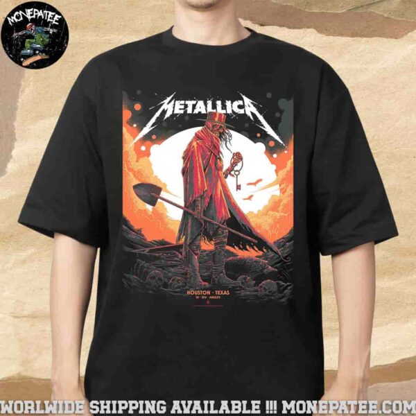 Metallica M72 Houston Pop-up Poster In Houston TX  On Jun 14 2025 At NRG Stadium Merchandise Unisex T-Shirt